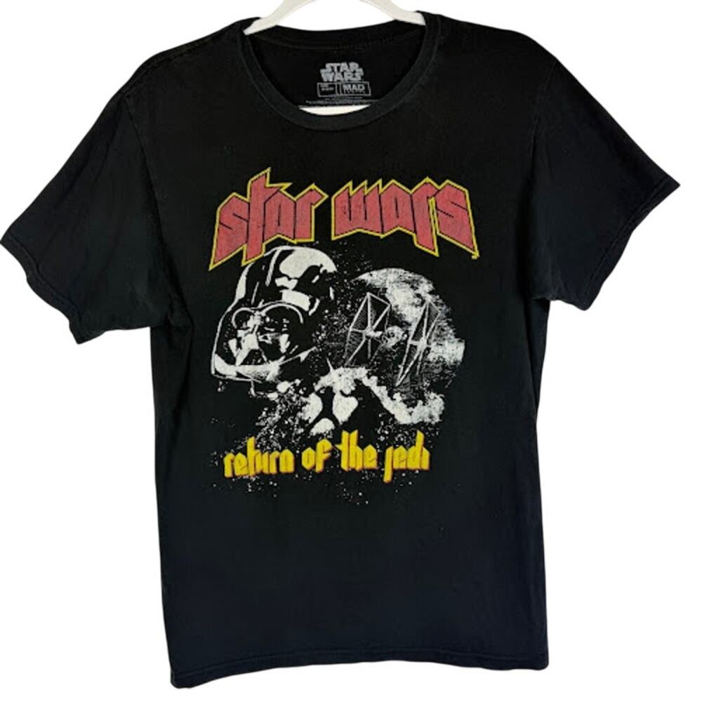 Star Wars Return of the Jedi Concert Tour Graphic T-Shirt Mad Engine Mens Medium